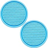 MEAJOO 2PCS Car Cup Holder Coaster, Universal Auto Non-Slip Cup Holder Coaster, 2.75In Universal Non-Slip Recessed Car Interi