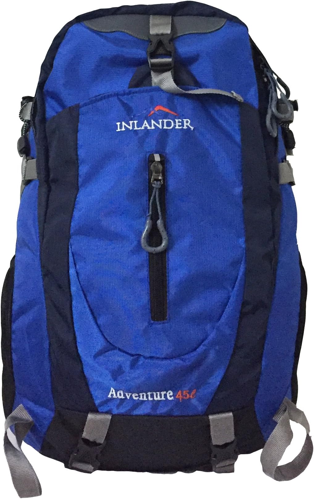 INLANDER 35L Blue Laptop College Travel Bag for Hiking Trekking Daypack Rucksack with Rain Cover