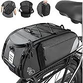 BEEYEO Rear Bike Rack Bag, 13.5L Water Resistant Bike Saddle Panniers for Bicycles, Bicycle Trunk Pannier Rear Seat Bag, Cycl