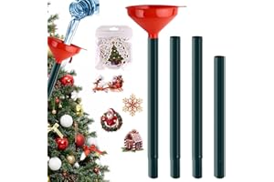 FANOVO Christmas Tree Water Funnel - 46 Inch Christmas Tree Watering Funnel with Detachable Metal Tubes,Christmas Tree Watering System for Indoor Outdoor Holiday Tree Care