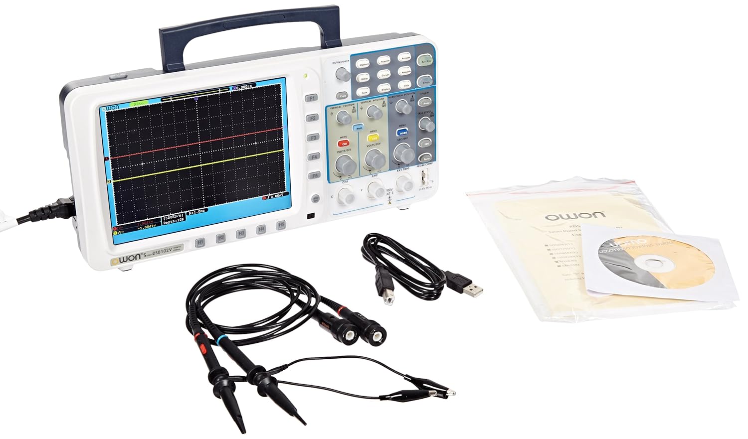 2GS/s Sample Rate 2 Channels Owon SDS8202V Series SmartDS Deep Memory