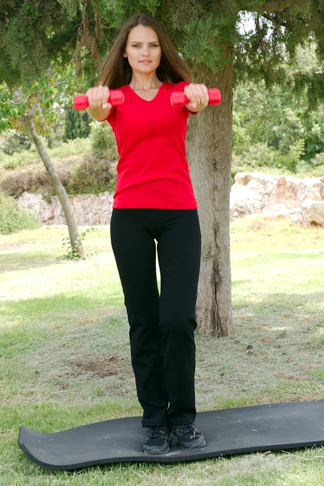 Straight Leg Yoga Pants High Waist 