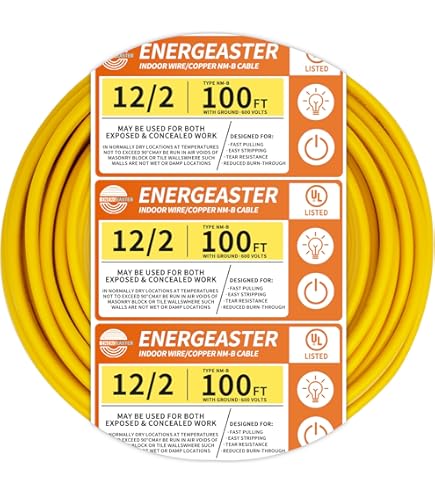Amazon.com: Cerrowire 147-1602BR 50-Foot 12/2 NM-B Solid