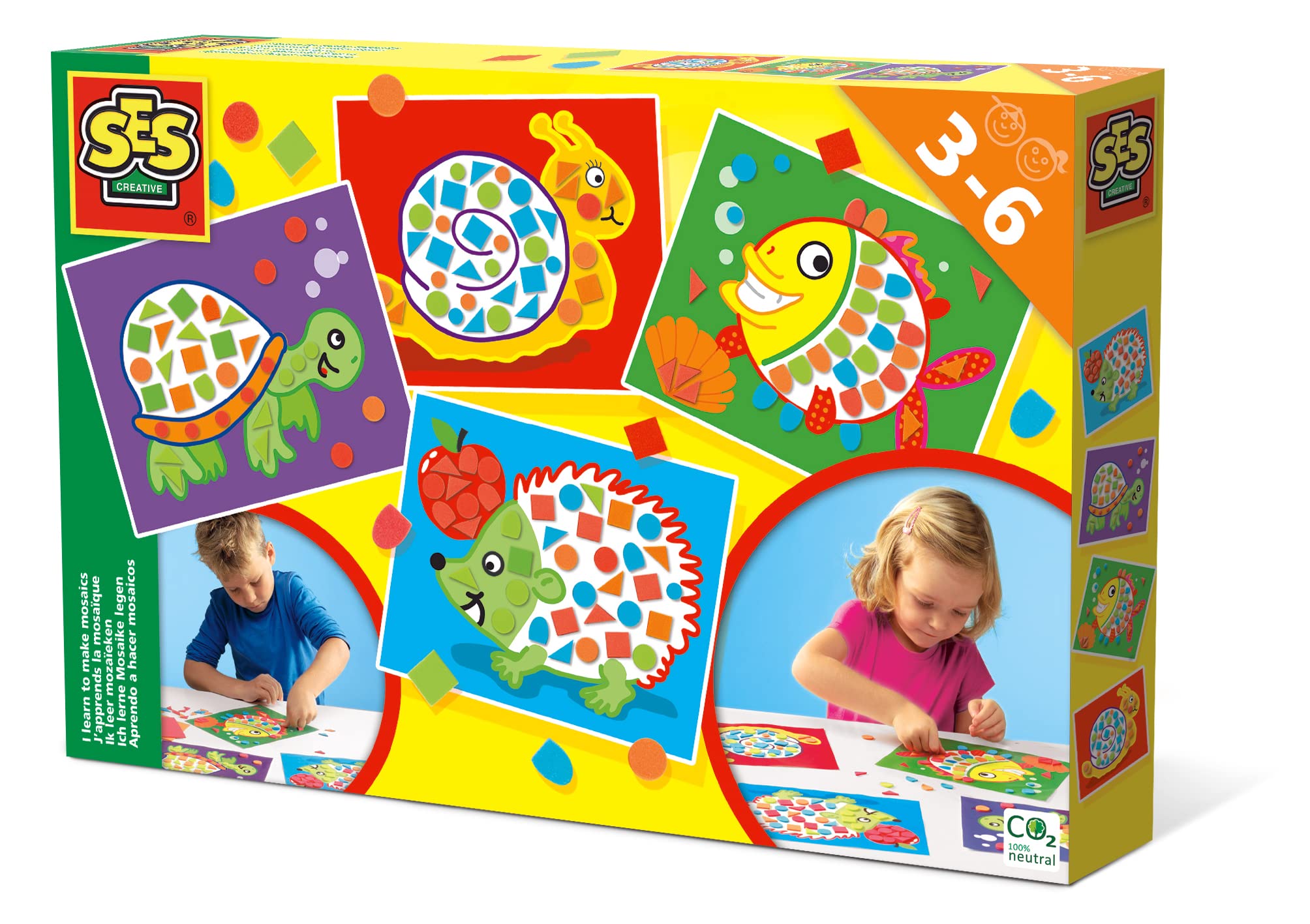 SES Creative Children's I Learn to Make Mosaics Set, 3 to 6 Years