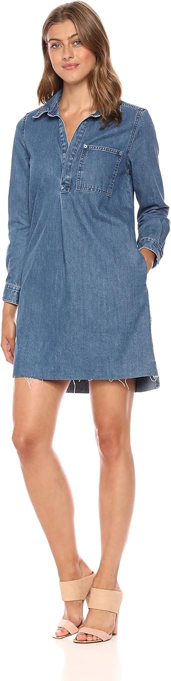 denim popover dress