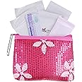 First Period Kit to-Go! - Organic Eco-Friendly Tween Pads & Liner - Period Bags for Teen Girls for School - Period Pouch & Teen Pads for Girls Ages 11-14, Teen Pads for Periods - Pads for Teens Girls