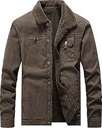 Vcansion Men's Classic Sherpa Trucker Jacket
