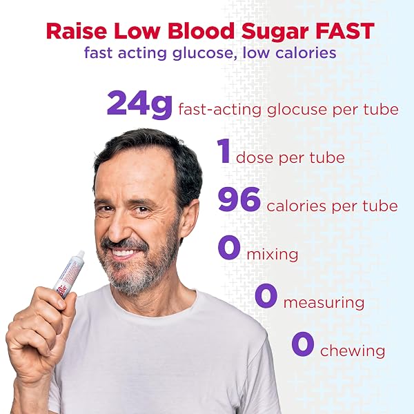 INSTA-GLUCOSE GEL, CONVENIENT FAST ACTING GLUCOSE FOR BLOOD SUGAR SUPPORT, CHERRY FLAVOR, 1.09 OZ (PACK OF 3)