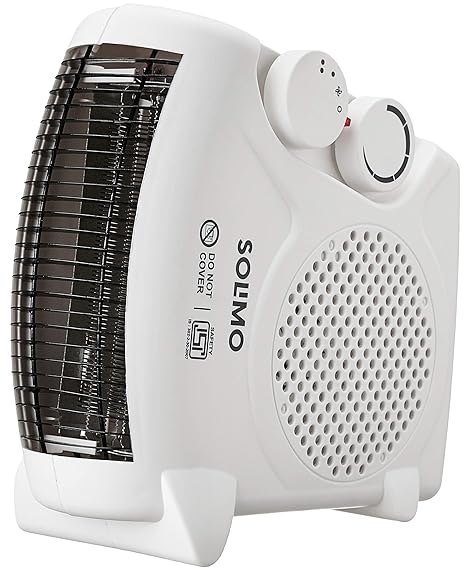 Amazon Brand - Solimo 2000-Watt Room Heater (ISI certified, White colour, Ideal for small to