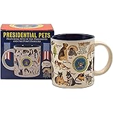 The Unemployed Philosophers Guild Presidential Pets Mug - Features Famous Furry and Feathered Friends of U.S. Presidents, Comes in Fun Gift Box, 12 oz