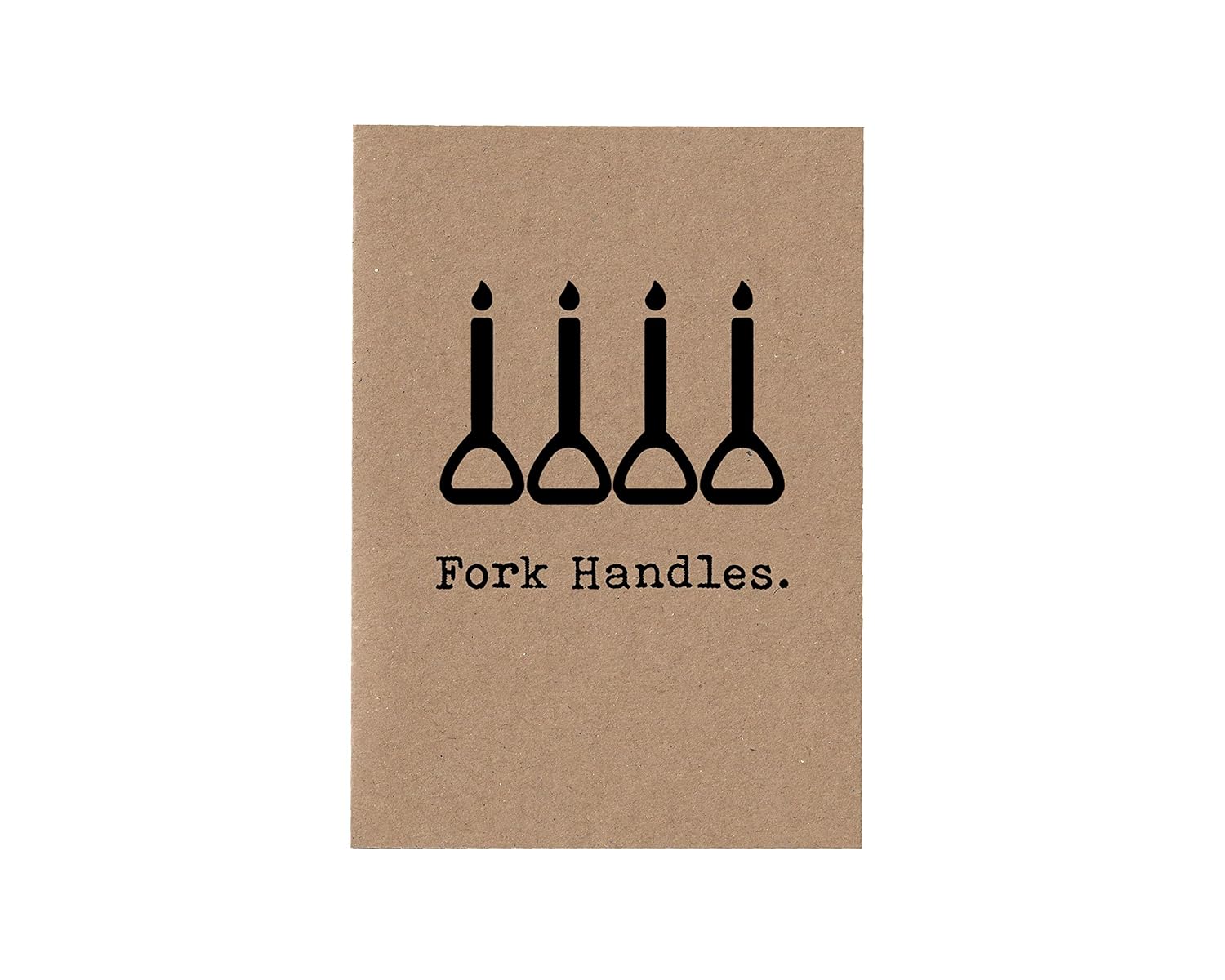 Fork Handles Four Candles The Two Ronnies Card Kraft Recycled Comedy