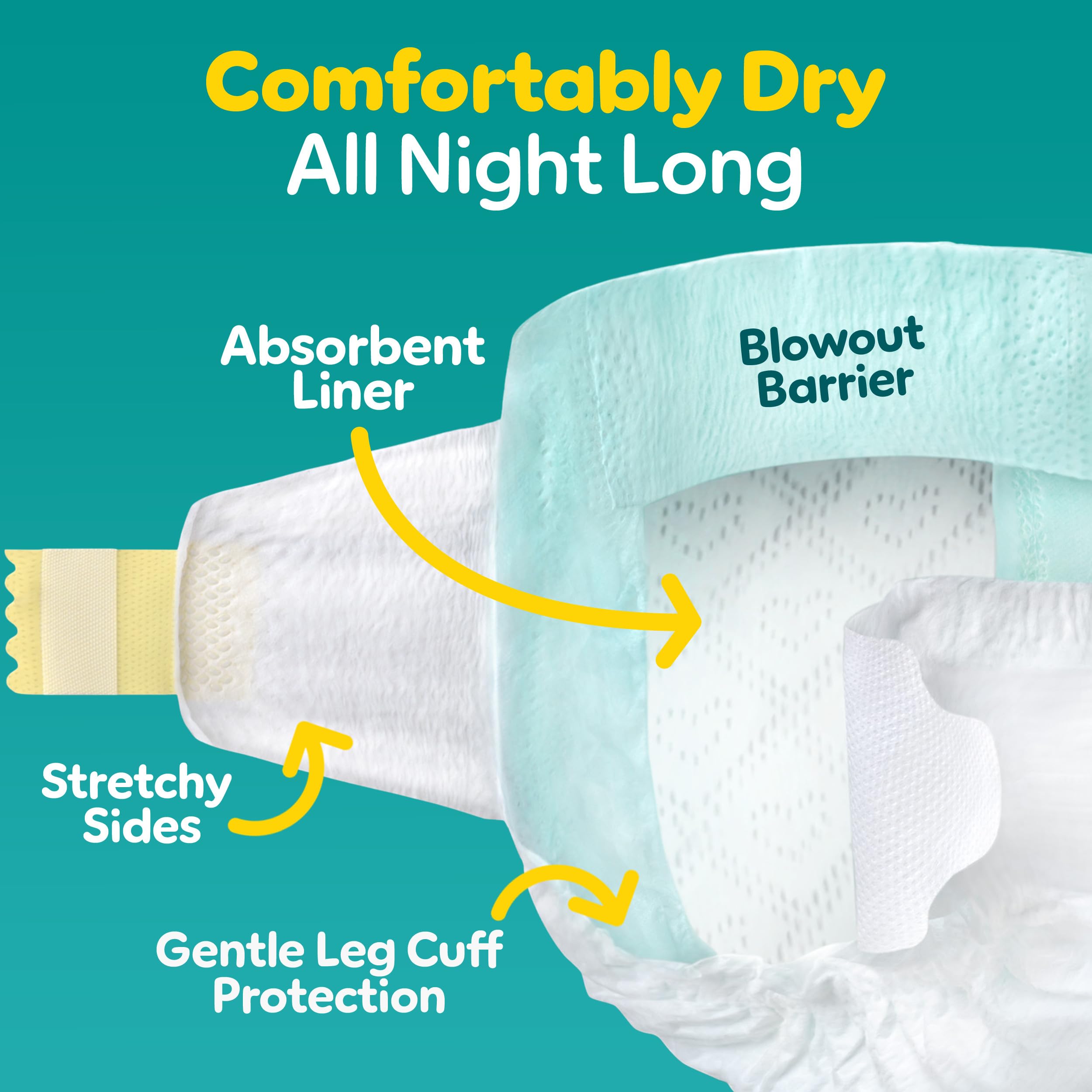 Pampers Swaddlers Diapers, Size 5 (20-37 lbs), 132 Count, Absorbent, Keeps Baby Dry and Comfortable, Skin Safe Disposable Baby Diaper (Packaging May Vary)