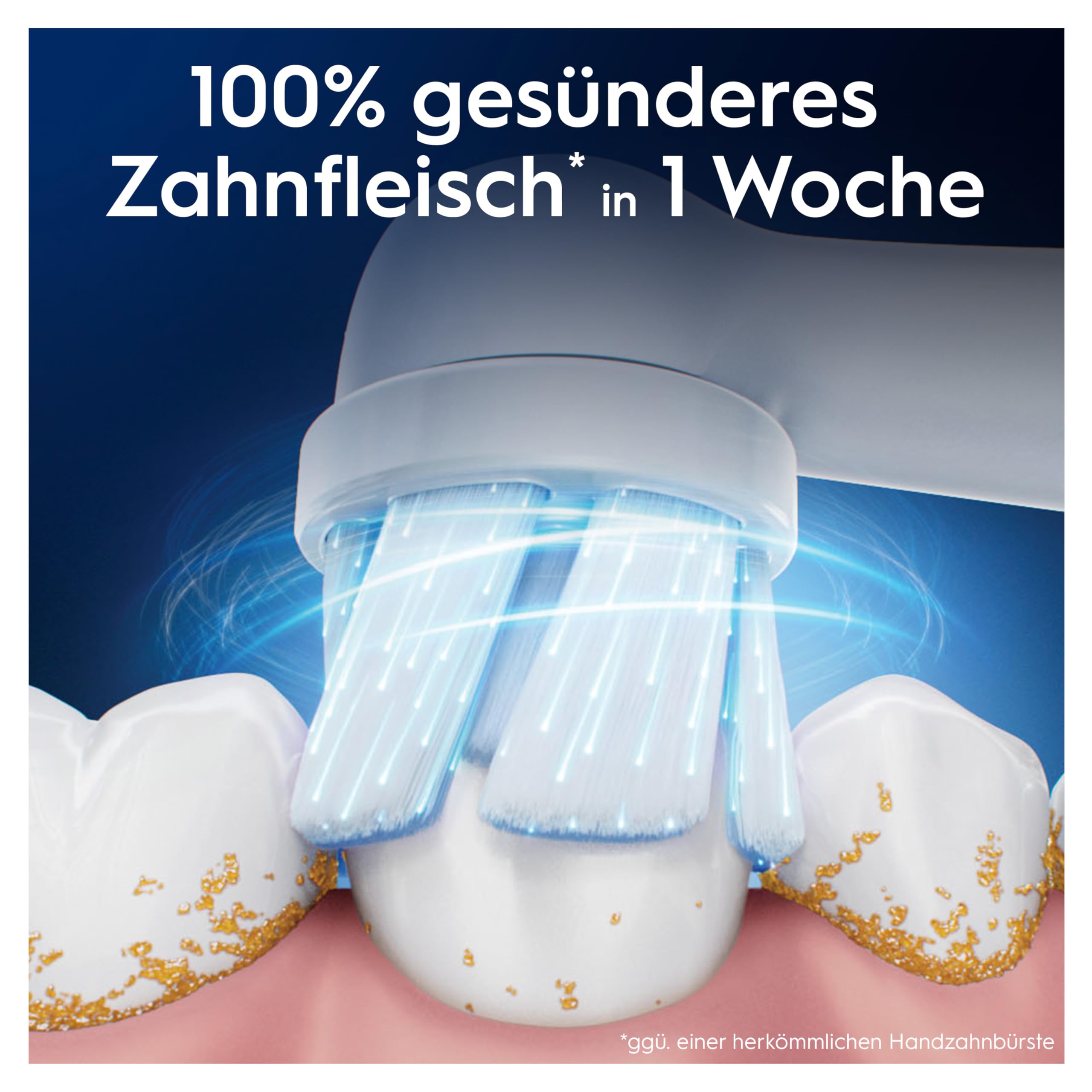 Oral-B iO Sanfte Reinigung Aufsteckbürsten — ORIGINAL Zahnbürstenaufsatz für Elektrische Oral-B iO Zahnbürsten — Ersatzbürsten, Bürstenköpfe für empfindliches Zahnfleisch & Zähne — Weiß, 8 Stück 2
