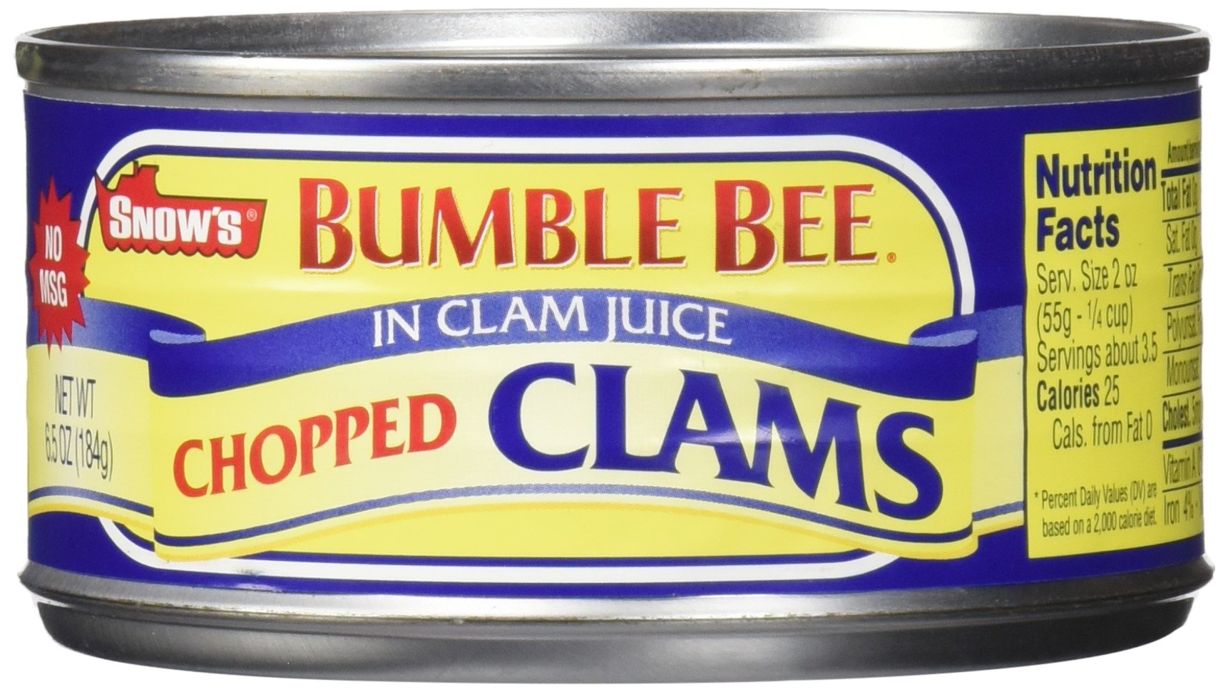 Snow's by Bumble Bee Chopped Clams Juice, 6 Count Buy Online in United