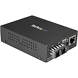 StarTech.com Multimode (MM) SC Fiber Media Converter for 10/100/1000 Network - 550m Range - Gigabit Ethernet - 850nm - Full D
