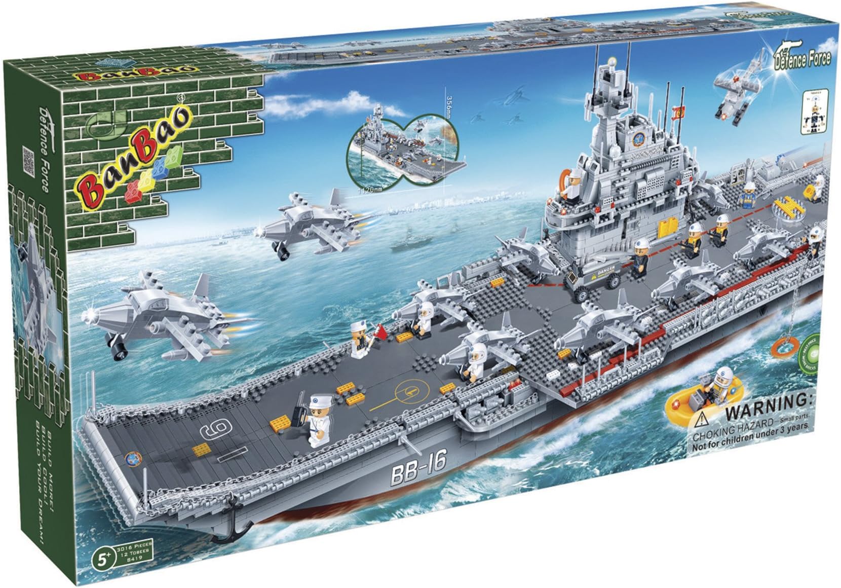 Banbao 8419 Aircraft Carrier Building Set by Banbao