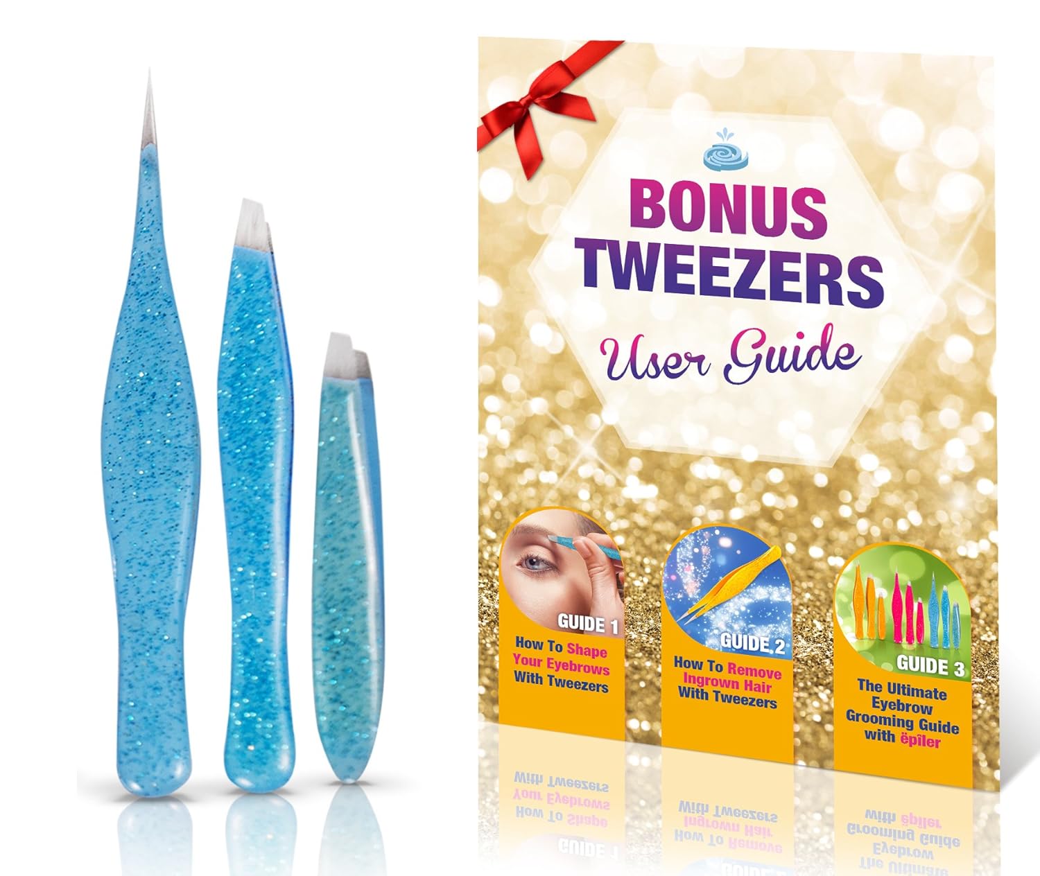 Best Eyebrow And Ingrown Hair Pointed Precision Slant Tweezers Set