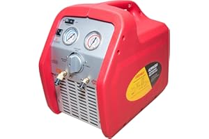 Kozyvacu Oil-less Portable Refrigerant Recovery Machine for Both Liquid and Vapor Refrigerant (3/4HP Single Cylinder)