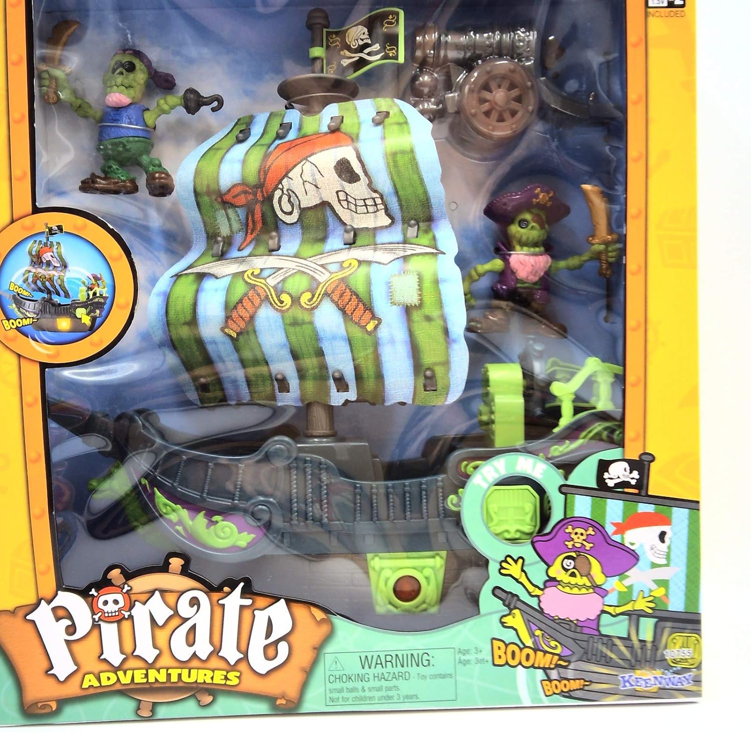 Amazon.com: Pirates Skeleton Sail Ship 
