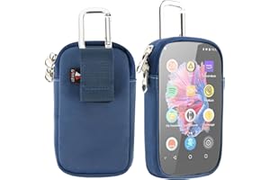 TXEsign MP3 & MP4 Player Carry Case Bag with Clear Window Travel Carrying Case for 4" Touch Screen MP3 MP4 Player Case Storage Bag with Inner Pocket for Earphones, USB Cable, Memory Card (Royal Blue)