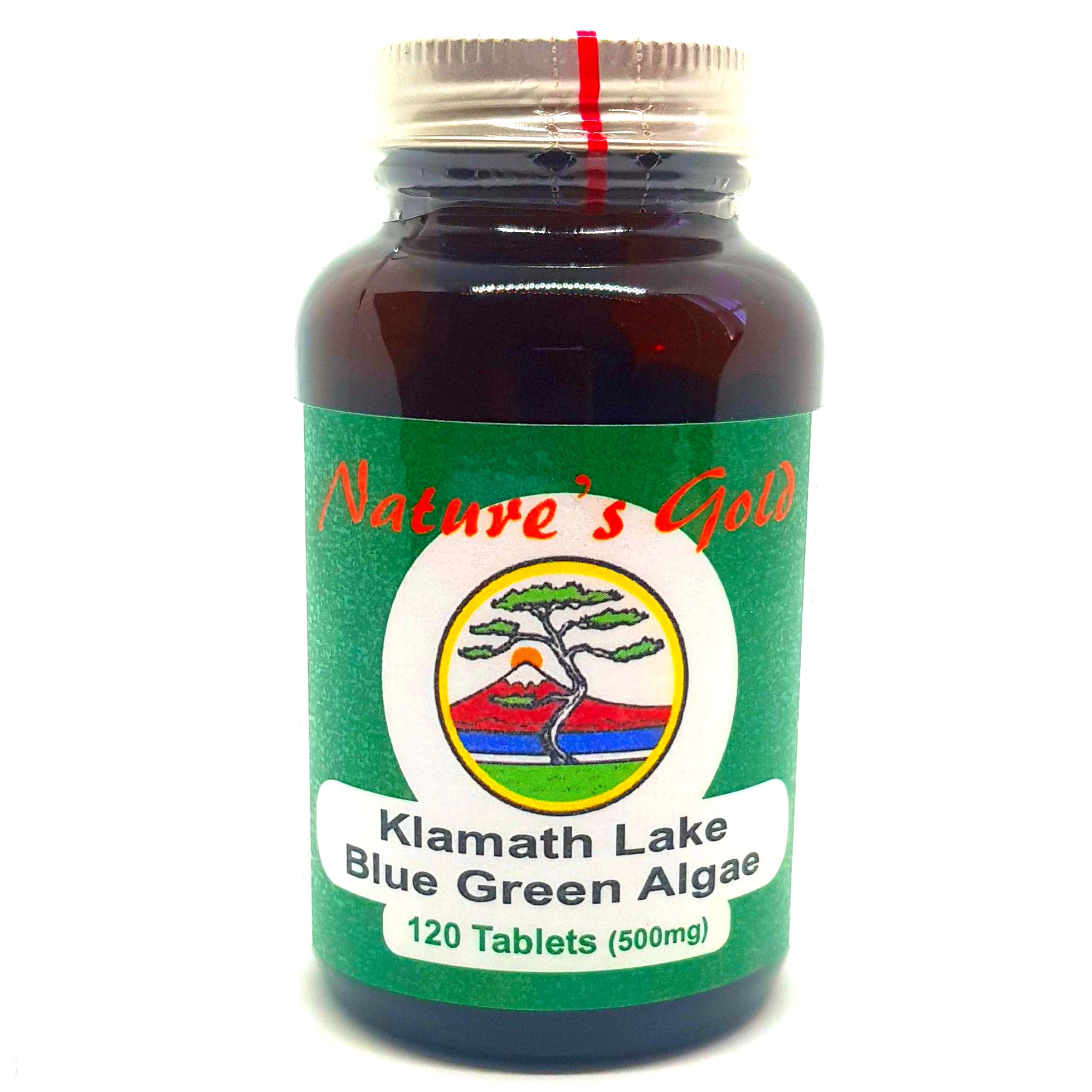 Nature's Gold Organic Klamath Lake Blue Green Algae Supplement 500mg 120 Tablets