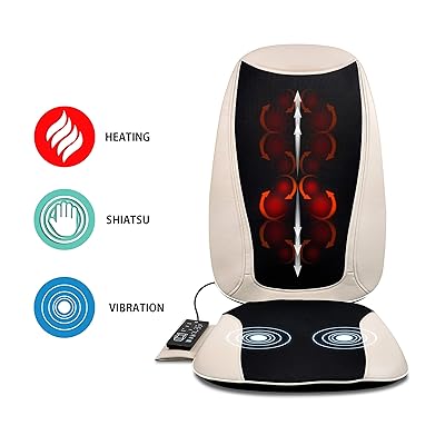 belmint seat cushion massager with shiatsu vibration Belmint Seat Cushion Massager with Shiatsu Vibration, Soothing Heat fo main image 1