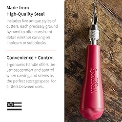 Speedball Linoleum Cutter Kit, 2-Handle Tool