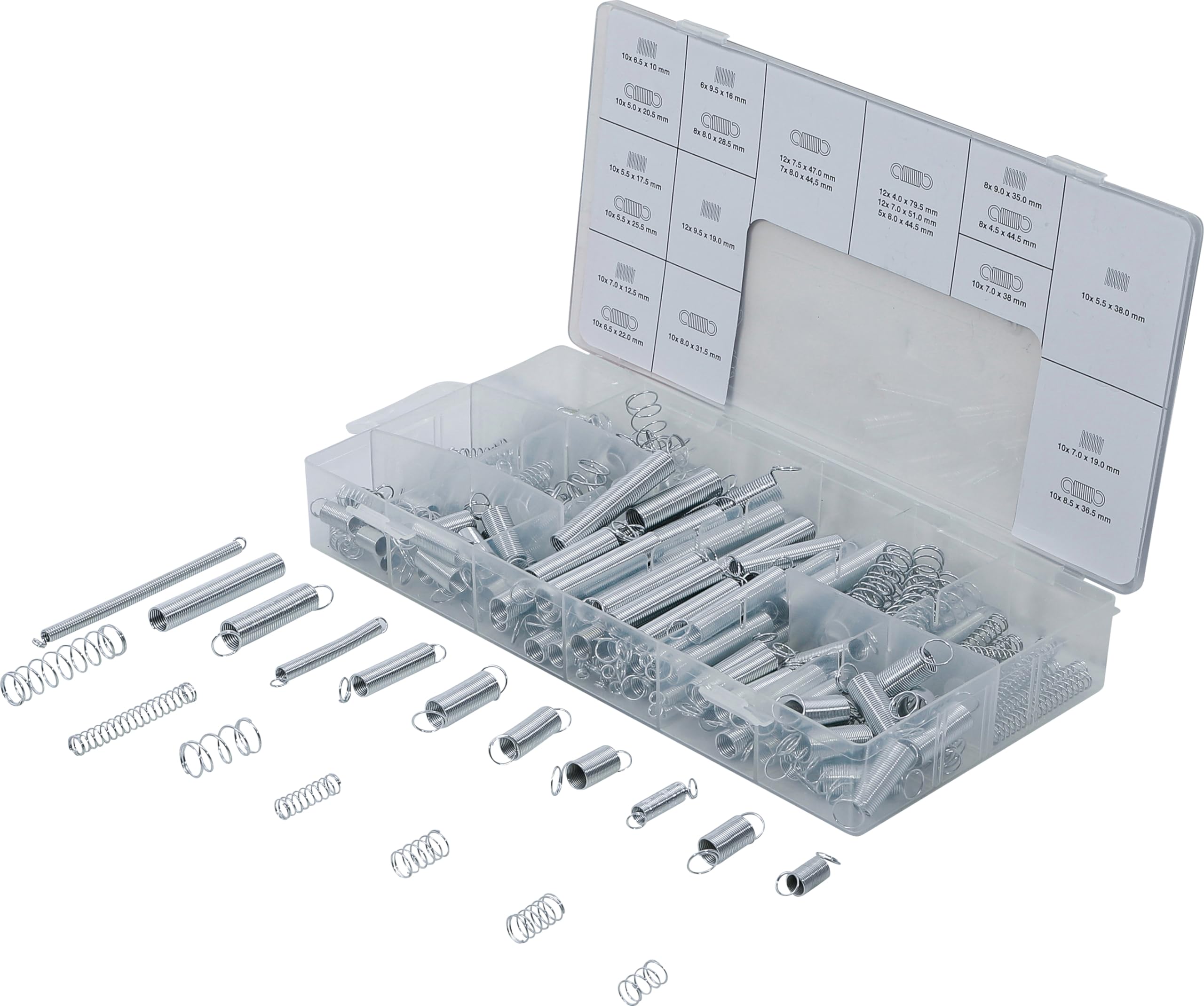 BGS 8047 | Spring Assortment | Compression and Extension Spring | 200 pcs.