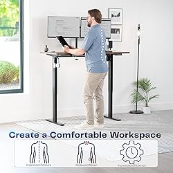 VIVO Electric 55 x 28 in Standing Desk, Memory