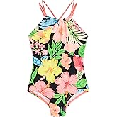 Kanu Surf Girls Jasmine Beach Sport Halter One Piece Swimsuit