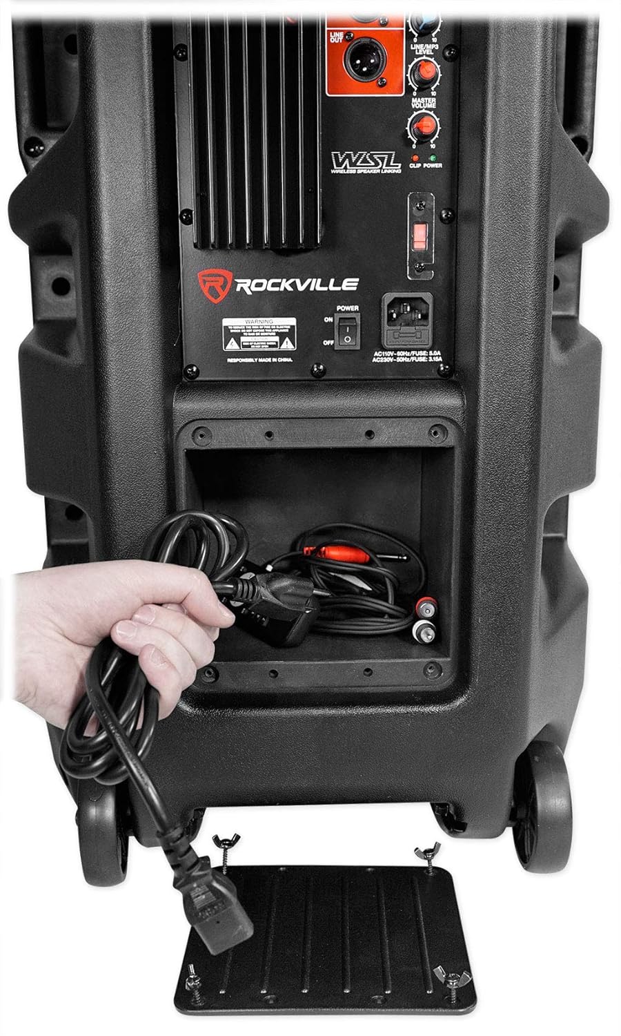 rockville dual 15 powered speakers