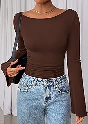 PRETTYGARDEN Women's Long Sleeve Shirts 2025 Fall