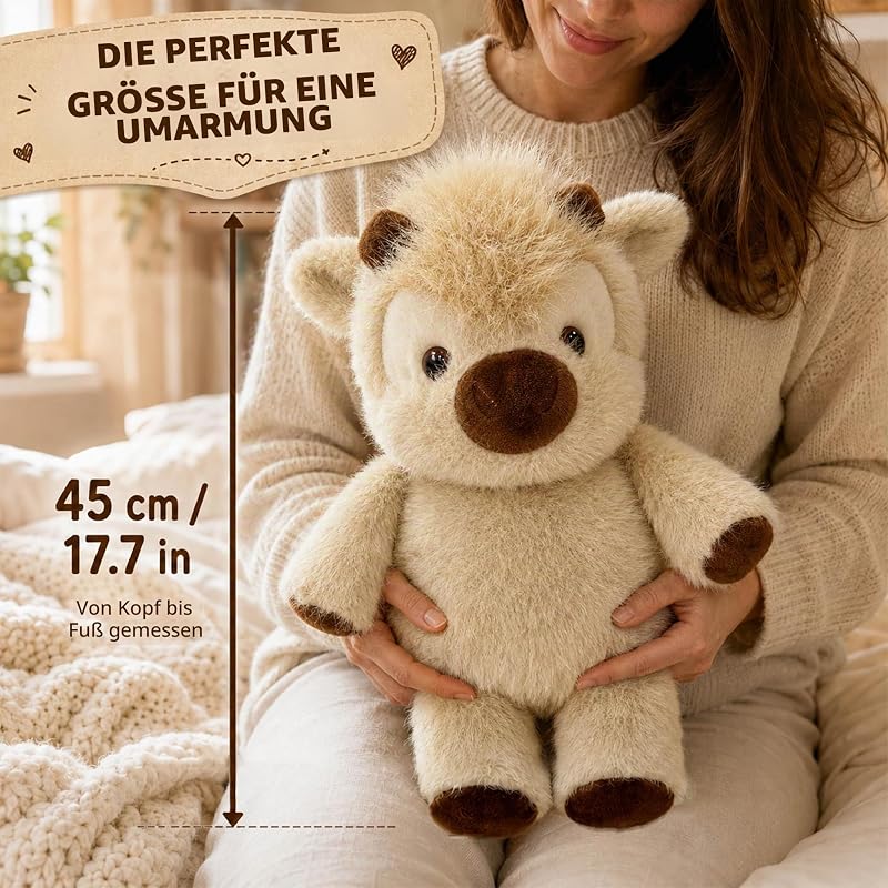 Kuh Kuscheltier 45 cm – Hochlandrind Plüschtier (Highland Cow) — Foto 2 von 8