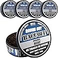 BaccOff, Original Mint Rough Cut, Premium Tobacco Free, Nicotine Free Snuff Alternative (5 Cans)