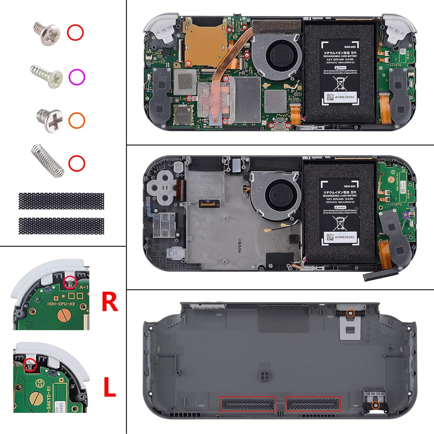 eXtremeRate Soft Touch Black DIY Replacement Shell for Nintendo Switch Lite, NSL Handheld Controller Housing w/Screen Protector, Custom Case Cover for Nintendo Switch Lite: Computers & Accessories