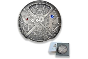 UD UNIQUE DICE 7-in-1 Roulette Dice DND Dice Dungeons and Dragons Metal Hollow Role Playing Dice D4, D6, D8, D10, D12, D20 and D% with Gift Box for Shadowrun, Pathfinder, Savage World, Warhammer and RPG Dice Games