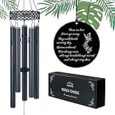 Memorial Wind Chimes for Loss of Loved One,windchimes in Memory of a Loved One Sympathy Gifts for Dad Mom and Family Member,Metal Windchimes Outdoors Decorations for Your Garden…