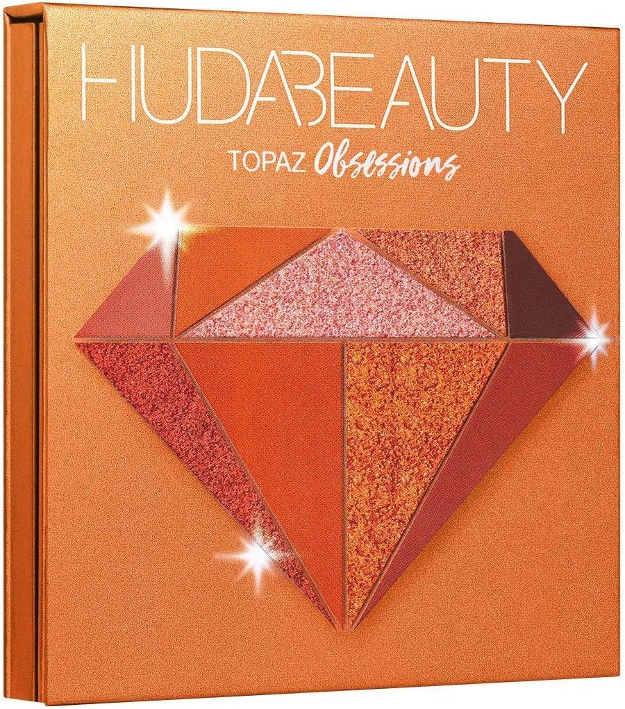 HUDA BEAUTY Obsessions Eyeshadow Palette Topaz, Golden-Brown (Topaz) - Image 4