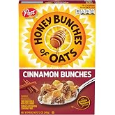 Honey Bunches of Oats Cinnamon Breakfast Cereal, 12 oz Box | Crispy Flakes With Crunchy Granola Bunches, Made With Whole Grains And 10 Essential Vitamins And Minerals