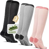 SONORAN Compression Socks for Pregnant Women (2/3 Pairs) 15-20 mmHg Bamboo Viscose Non-slip Sock for Nurses Pregnancy