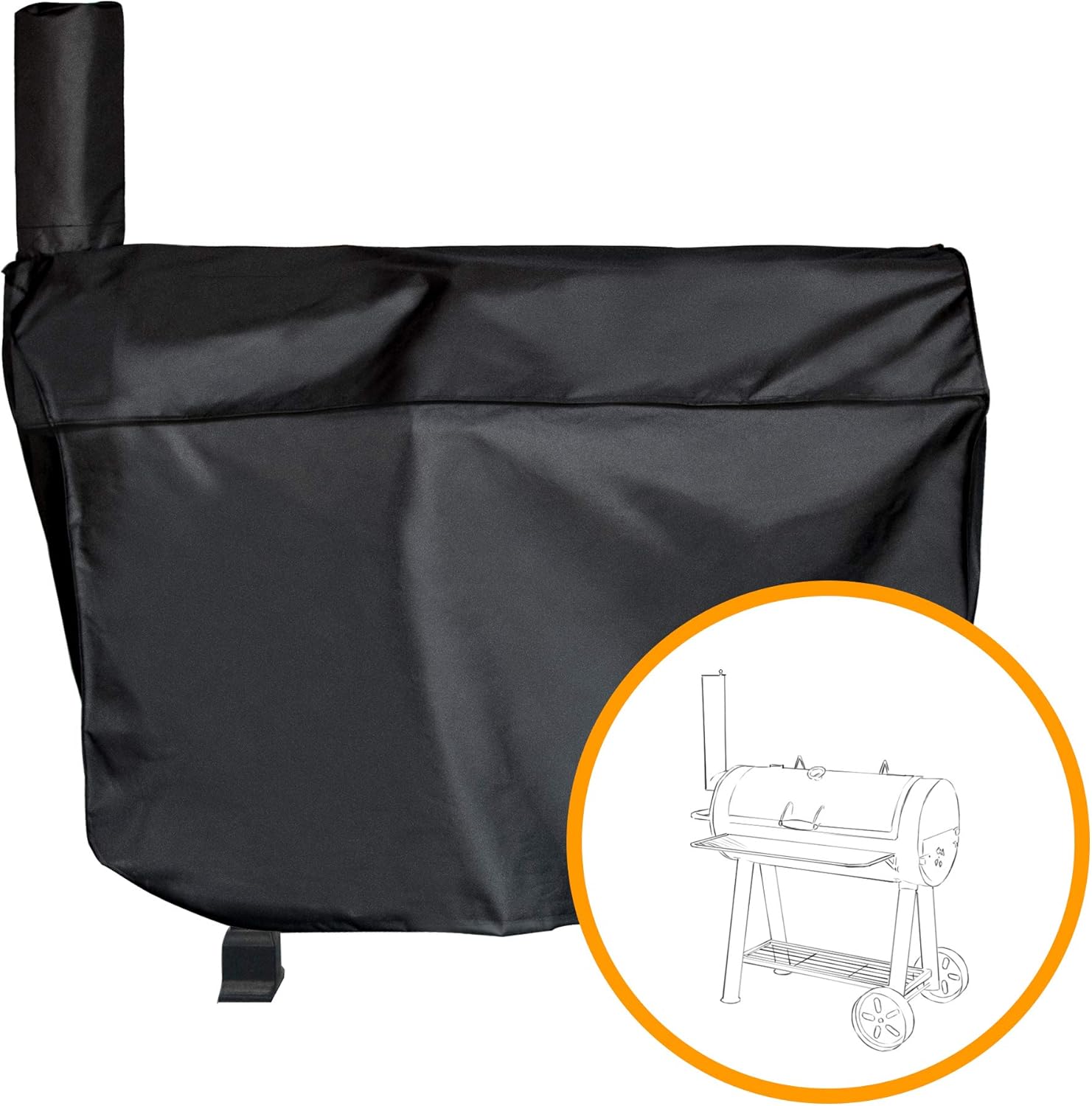 i COVER Charcoal Grill Cover Heavy Duty WeatherResistant Polyester