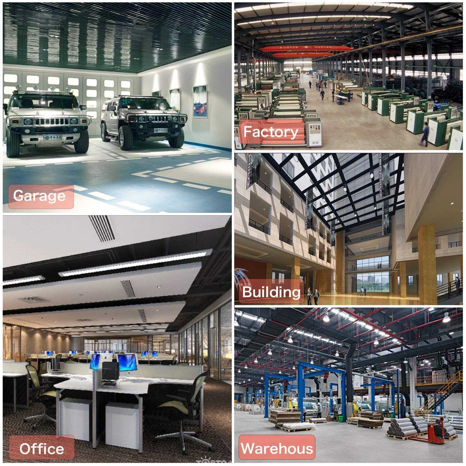 LED Garage Lights, Deformable Led Garage Ceiling Lights 6000 Lumens,Super Bright Led Shop Lights for Garage, Garage Lights with 3 Adjustable Panels, Utility Garage Lighting Led