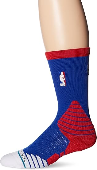 Stance calcetines logotipo de la NBA Philadelphia 76ers pista azul ...