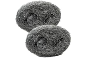 SMARINGROBOT 2Pack Steel Wool Mice Control, Animals Blocker Rolls, Wire Mesh Fill Fabric DIY Barrier Pads, Wood Filler Hardware Cloth Gap Filter for Sanding, Wall Crack, Hole, Pipeline, Garden, House, Garage(16oz)