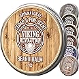 Viking Revolution Cedar and Pine Beard Balm - Beard Butter with Argan Oil, Beard Softener for Men with Jojoba Oil - Beard Moisturizer for Men with Beeswax - Beard Wax for Men (2oz, 1 Pack)