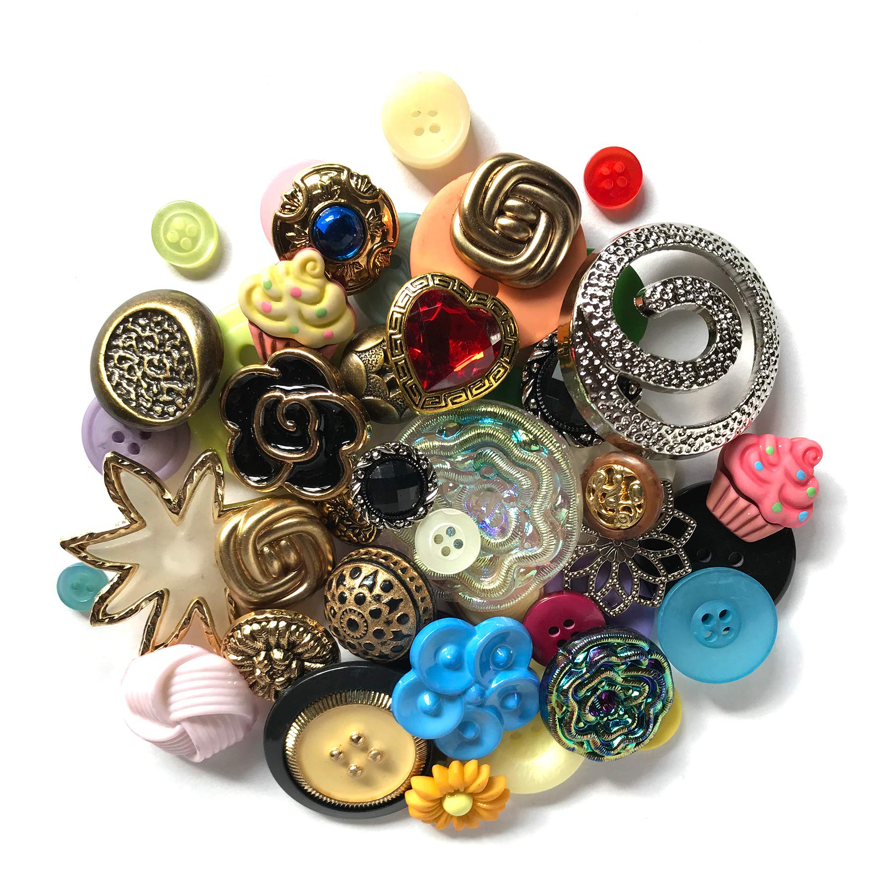 Buttons Galore Great Grab Bag with Craft and Sewing Buttons, 12-Ounce