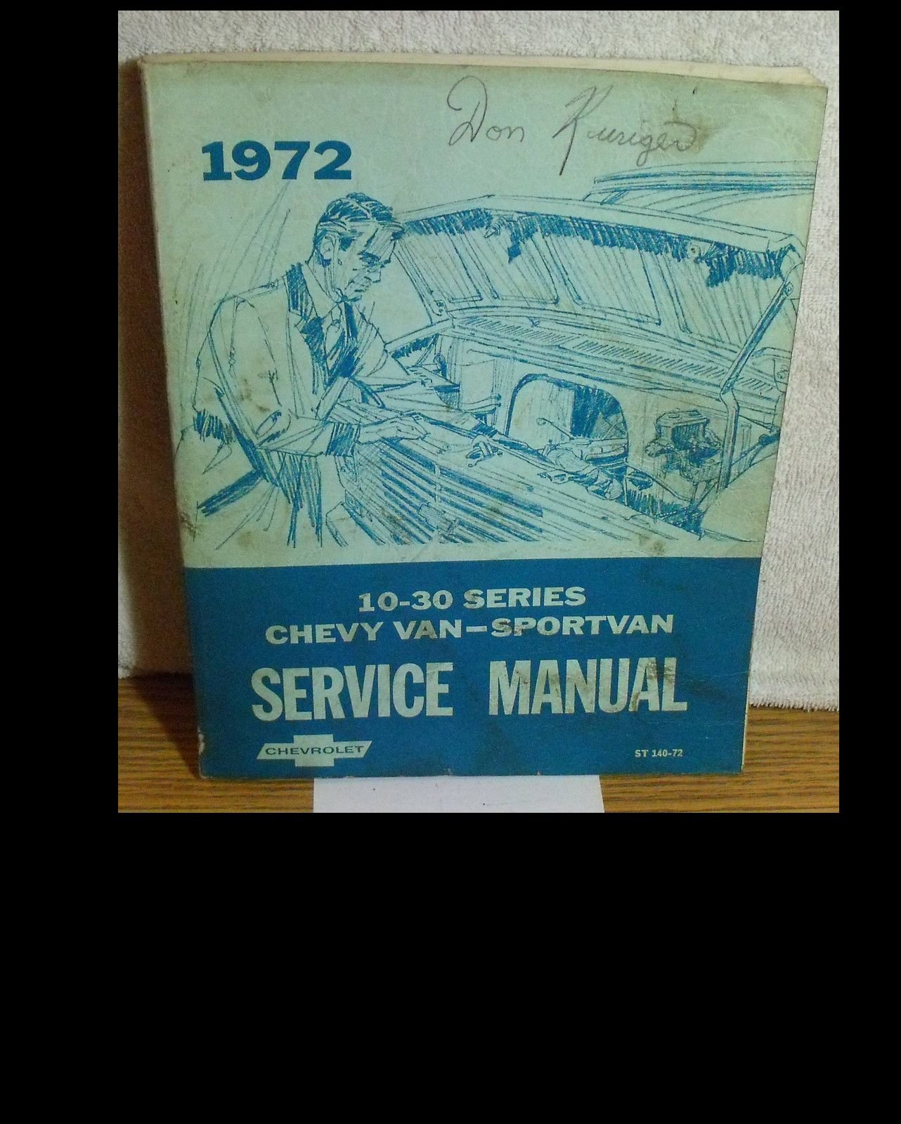 1972 Chevy Van, Sportvan Service Manual (Series 10-30) Paperback – 1971