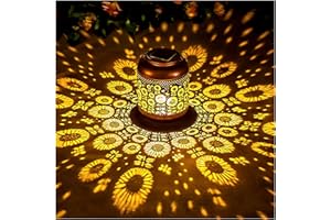 EZTZEN Sunflower Solar Lanterns Outdoor Waterproof Hanging Solar Lights Sunflower Gifts for Women Men Mom Metal Decorative LED Outdoor Lanterns for Patio,Lawn,Landscape, Garden Decor, Yard Decoration