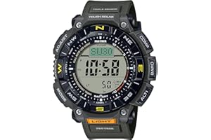 Casio PRG340 Series | Pro Trek | 100 Meter Water Resistance | Compass | Alt/Baro-Thermo | Tough Solar Power | 1-100 SEC Stopwatch | Countdown Timer | World Time