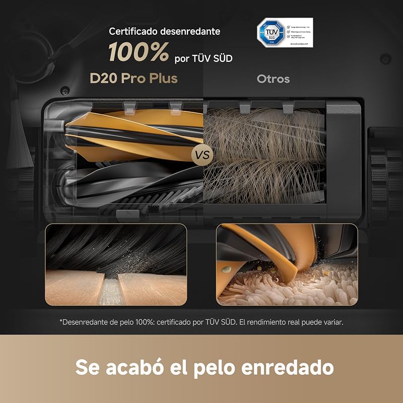 D20 Pro Plus Robot Aspirador y Fregado 2 en 1, Succión de 13.000 Pa